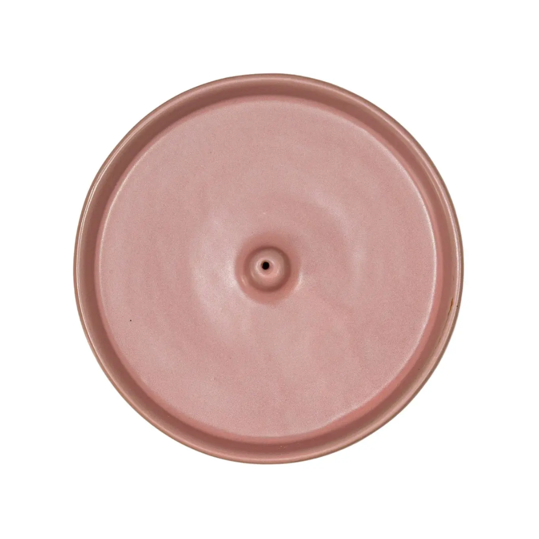 Exuro Ceramic Incense Holder 13cm - Blush