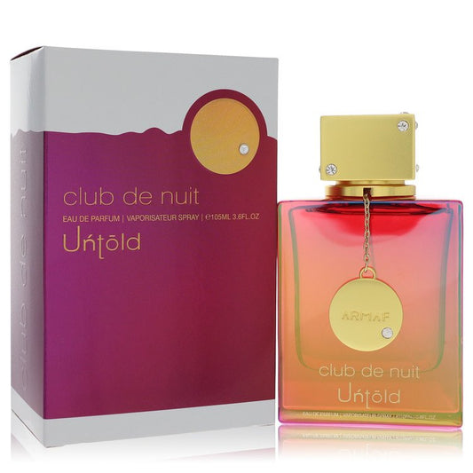 Armaf Club De Nuit Untold Eau de Parfum Amber Woody 106mL bottle and box