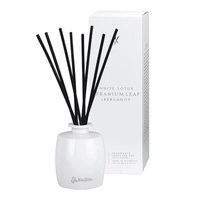 Urban Rituelle Diffuser - White Lotus, Geranium Leaf & Bergamot 200mL - The Perfume Company