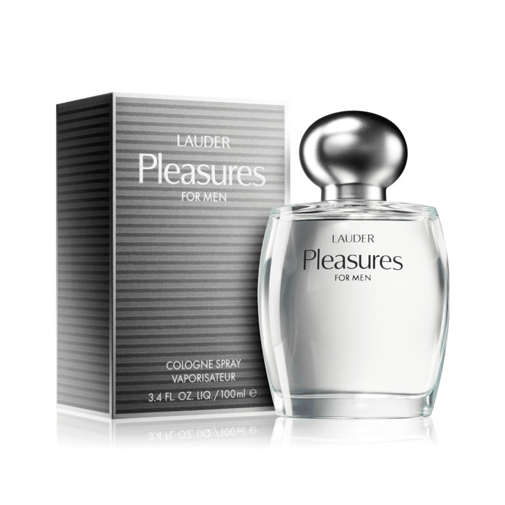 Estee Lauder Pleasures For Men Cologne 100mL bottle and box image