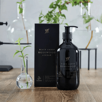Hand & Body Lotion - Urban Rituelle - Urban Rituelle Black Amber, Rosewood & Cedar Hand & Body Wash 500mL - The Gift Company