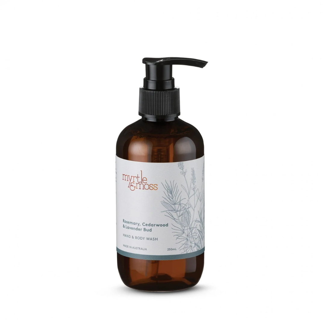 Myrtle & Moss Hand & Body Wash Rosemary, Cedarwood & Lavender Bud 500mL