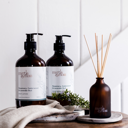 Myrtle & Moss Signature Essential Oil Diffuser Rosemary, Cedarwood & Lavender Bud 125mL