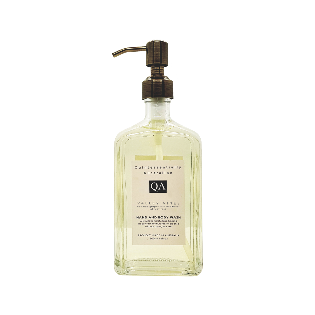Hand & Body Wash - Quintessentially Australian - Quintessentially Australian Clear Soap Valley Vines 500ml - The Gift Company