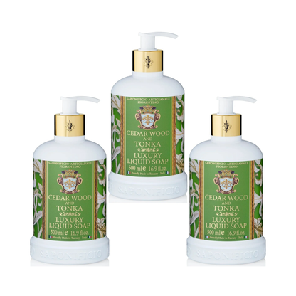 Hand Wash - Saponificio Artigianale Fiorentino - Casa Amalfi Summer in Sorrento Body Soap A Citrus Love Affair Set of 3 x 150g - The Gift Company
