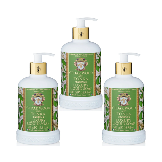 Hand Wash - Saponificio Artigianale Fiorentino - Casa Amalfi Summer in Sorrento Body Soap A Citrus Love Affair Set of 3 x 150g - The Gift Company