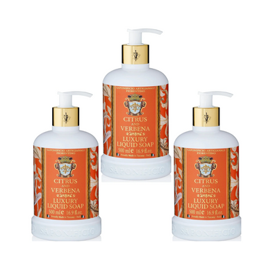 Saponificio Artigianale Fiorentino Citrus & Verbena Hand Wash Set of 3 x 500mL