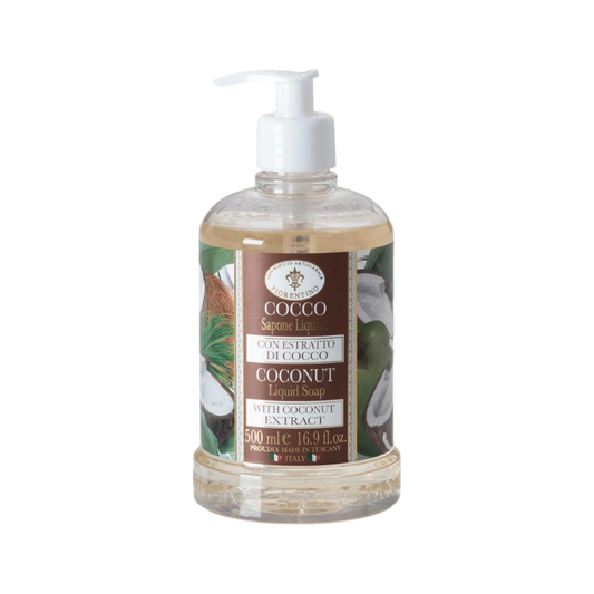 Hand Wash - Saponificio Artigianale Fiorentino - Saponificio Artigianale Fiorentino Coconut Hand Wash 500ml - The Gift Company