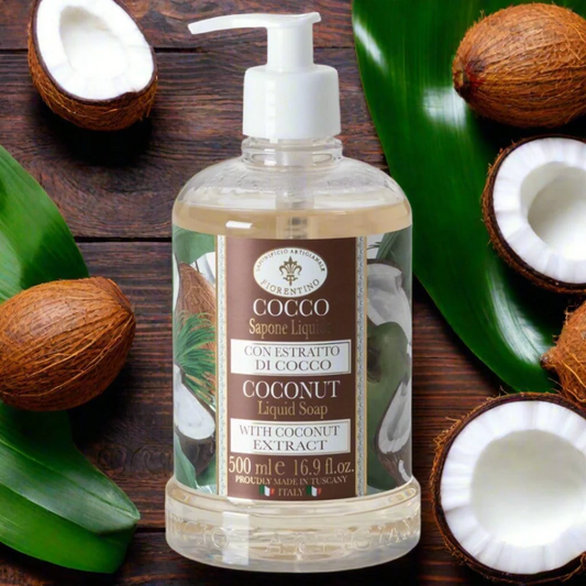 Hand Wash - Saponificio Artigianale Fiorentino - Saponificio Artigianale Fiorentino Coconut Hand Wash Bundle Set 3 x 500ml - The Gift Company