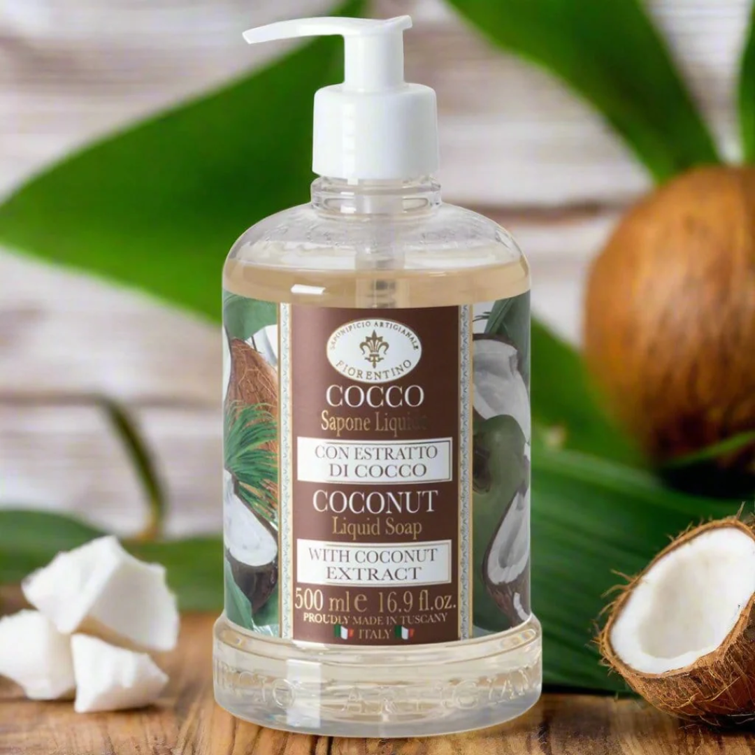 Hand Wash - Saponificio Artigianale Fiorentino - Saponificio Artigianale Fiorentino Coconut Hand Wash Bundle Set 3 x 500ml - The Gift Company