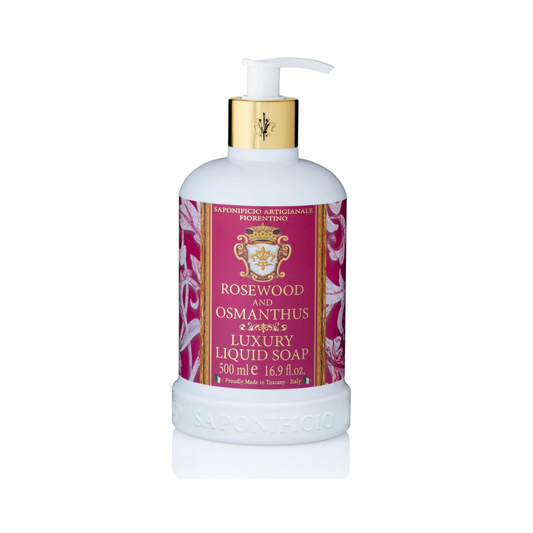 Hand Wash - Saponificio Artigianale Fiorentino - Saponificio Artigianale Fiorentino Hand Wash Rosewood & Osmanthus 500mL - The Gift Company