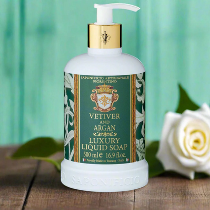 Hand Wash - Saponificio Artigianale Fiorentino - Saponificio Artigianale Fiorentino Hand Wash Vetiver & Argan 500mL - The Gift Company
