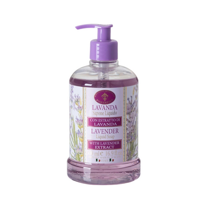 Hand Wash - Saponificio Artigianale Fiorentino - Saponificio Artigianale Fiorentino Lavender Hand Wash 500ml - The Gift Company