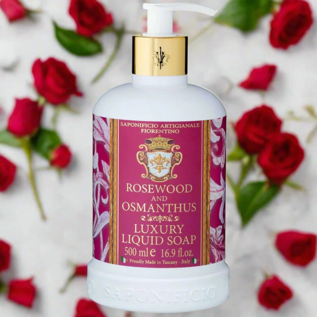 Hand Wash - Saponificio Artigianale Fiorentino - Saponificio Artigianale Fiorentino Rosewood & Osmanthus Hand Wash Bundle Set 3 x 500ml - The Gift Company