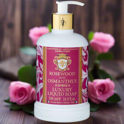 Hand Wash - Saponificio Artigianale Fiorentino - Saponificio Artigianale Fiorentino Rosewood & Osmanthus Hand Wash Bundle Set 3 x 500ml - The Gift Company