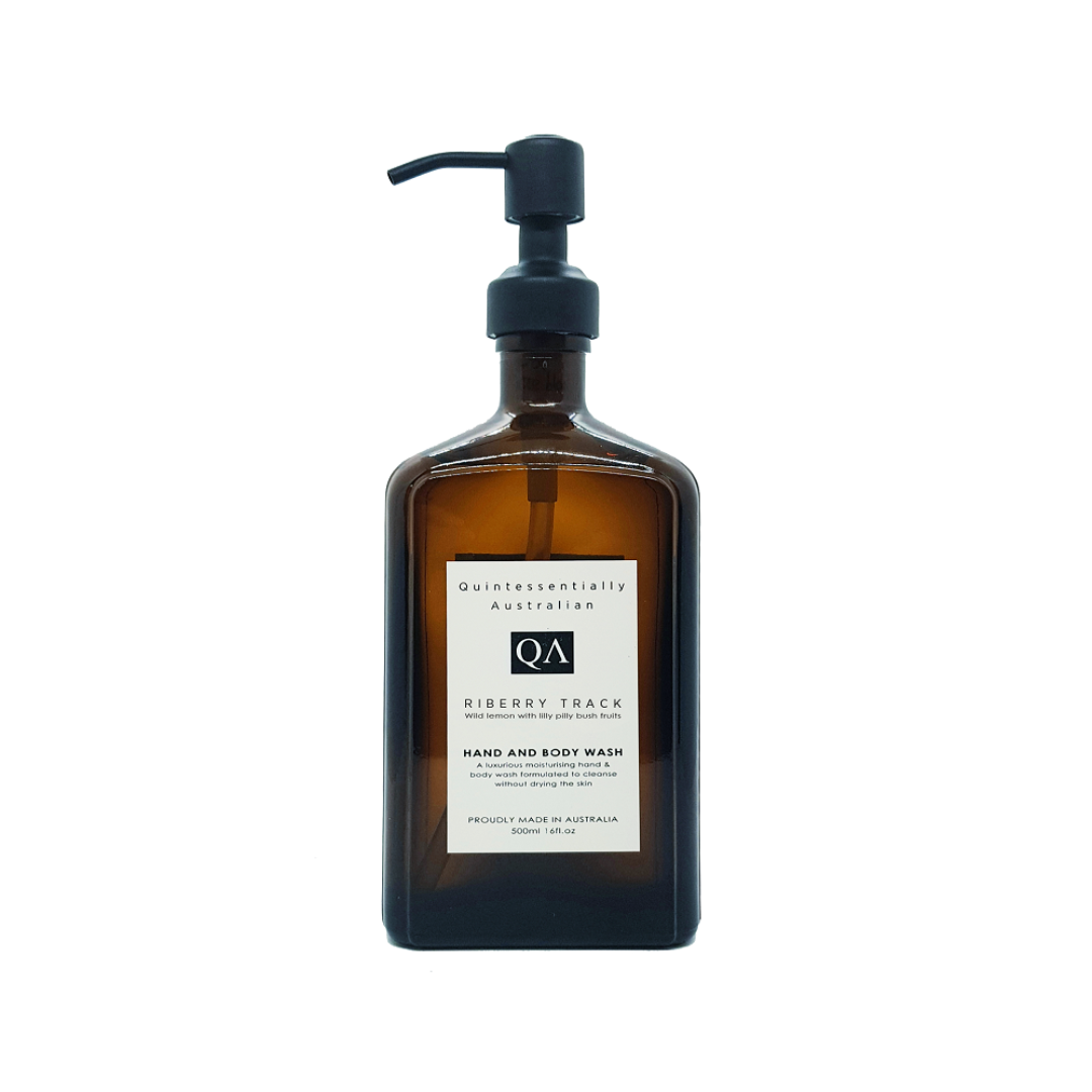 Liquid Hand Soap - Quintessentially Australian - Quintessentially Australian Riberry Track Liquid Soap 500ml - The Gift Company