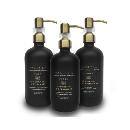 Liquid Hand Soap - SANJULA - SANJULA Ayurvedic Liquid Soap | 3 Pack - The Gift Company
