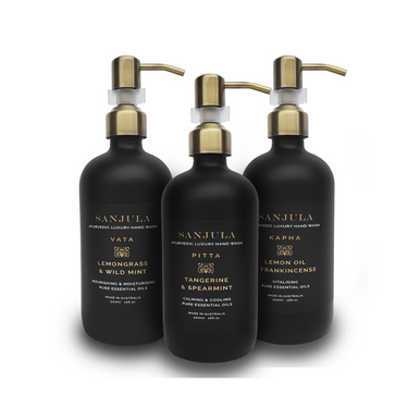 SANJULA Ayurvedic Liquid Soap | 3 Pack