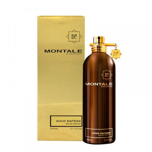 Montale Aoud Safran Eau de Parfum 100mL bottle and box