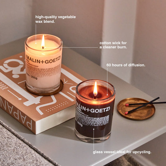 MALIN+GOETZ Dark Rum candle official lifestyle image