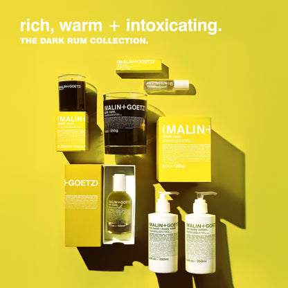 MALIN+GOETZ Dark Rum candle collection official styled image