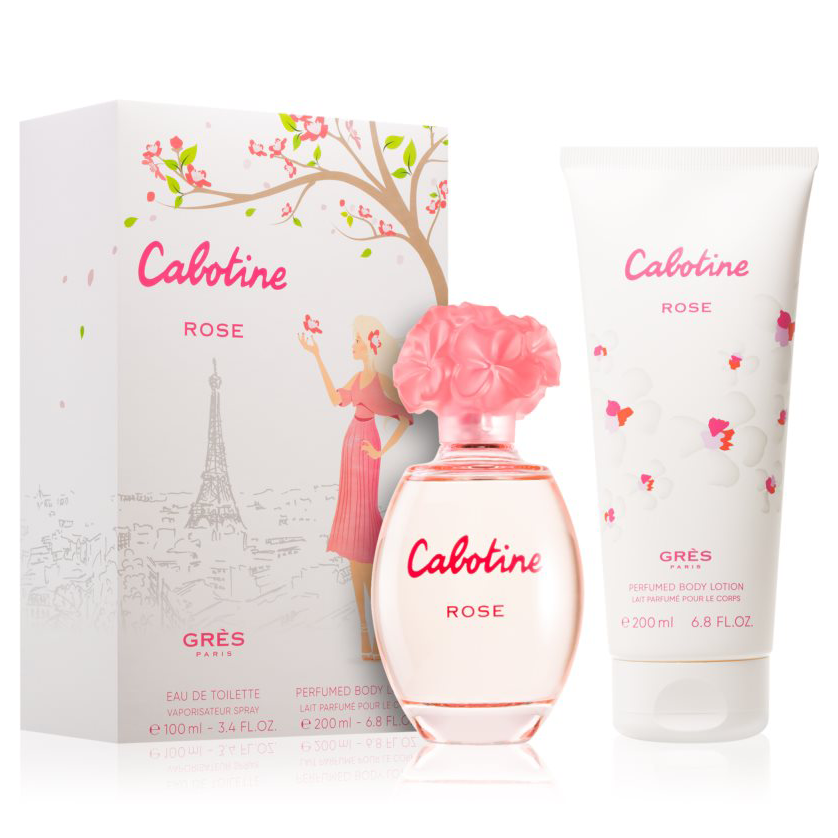 Parfums Grès Cabotine Rose Eau de Toilette 100mL and Body Lotion 200mL gift set