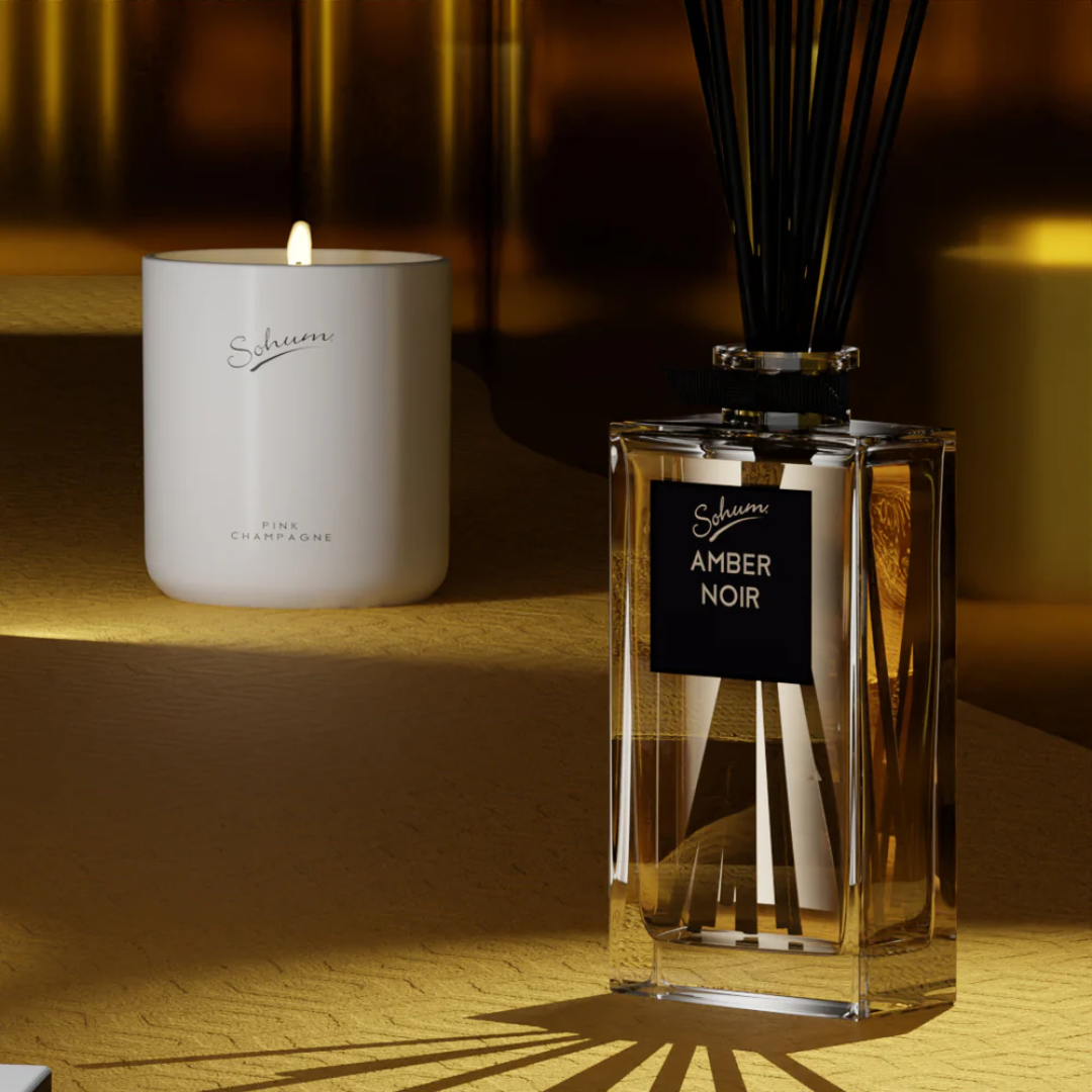 Reed Diffuser - Sohum - Sohum Amber Noir Signature Diffuser 160ml - The Gift Company