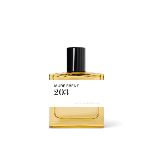 Bon Parfumeur 203 Mûre Ébène Eau de Parfum 30mL — genuine product photograph on white, 1080 × 1080