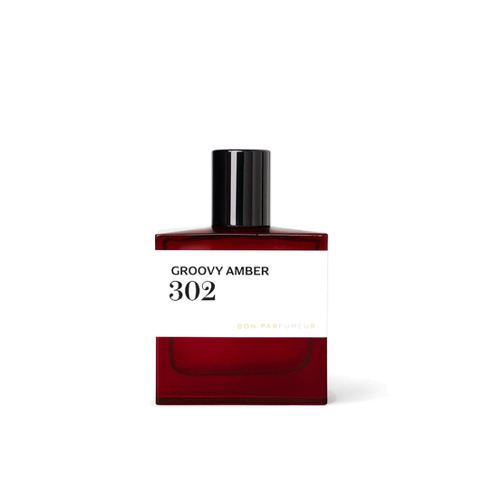 Bon Parfumeur 302 Groovy Amber Eau de Parfum 30mL — genuine product photograph on white, 1080 × 1080