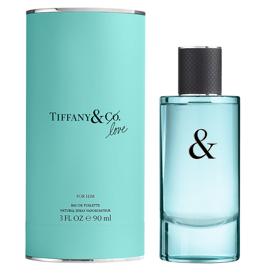 Tiffany & Love For Him Eau de Toilette 90mL bottle and box
