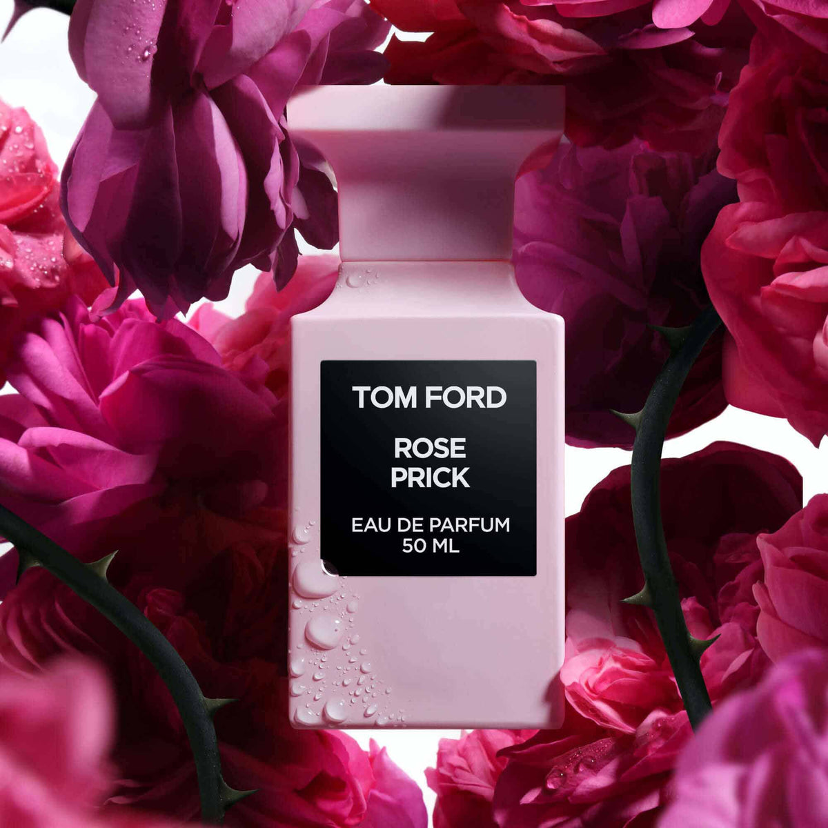 Tom Ford Rose Prick Eau de Parfum styled with roses