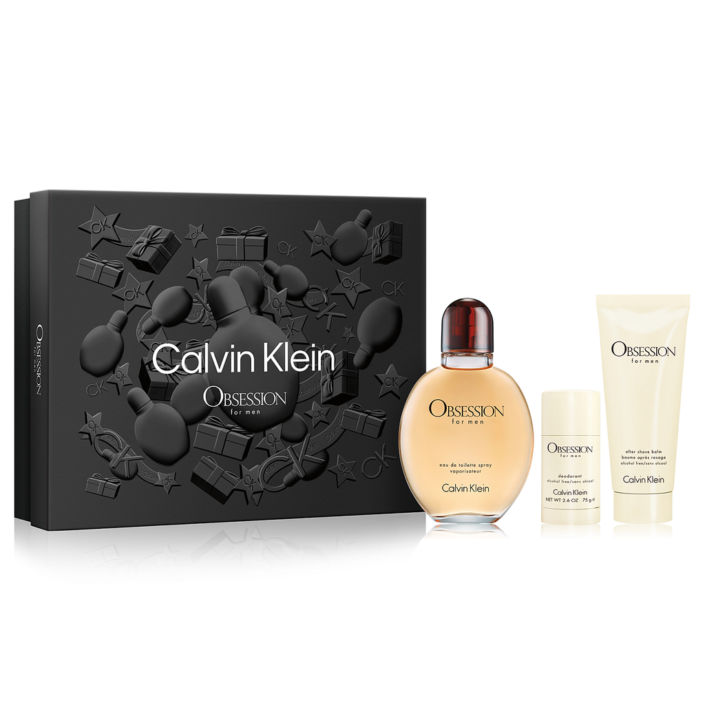 Calvin Klein Obsession Men Gift Set 125mL EDT + 100mL After Shave Balm + 77mL Deodorant Stick secondary product image