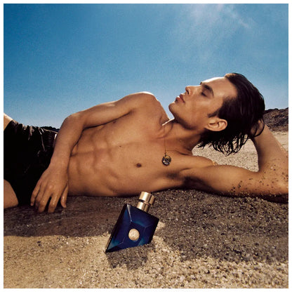 Versace Pour Homme Dylan Blue Eau de Toilette beach campaign image