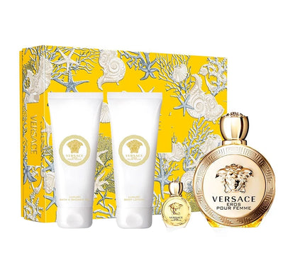 Versace Eros Pour Femme Gift Set Mini EDP + Body Lotion + Shower Gel additional image