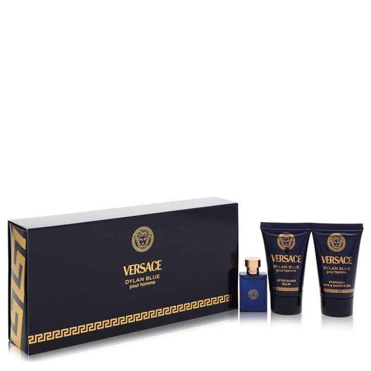 Versace Pour Homme Dylan Blue Mini Gift Set 5mL EDT + 25mL After Shave Balm + 25mL Shower Gel
